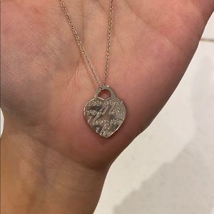 Tiffany “I love you” necklace